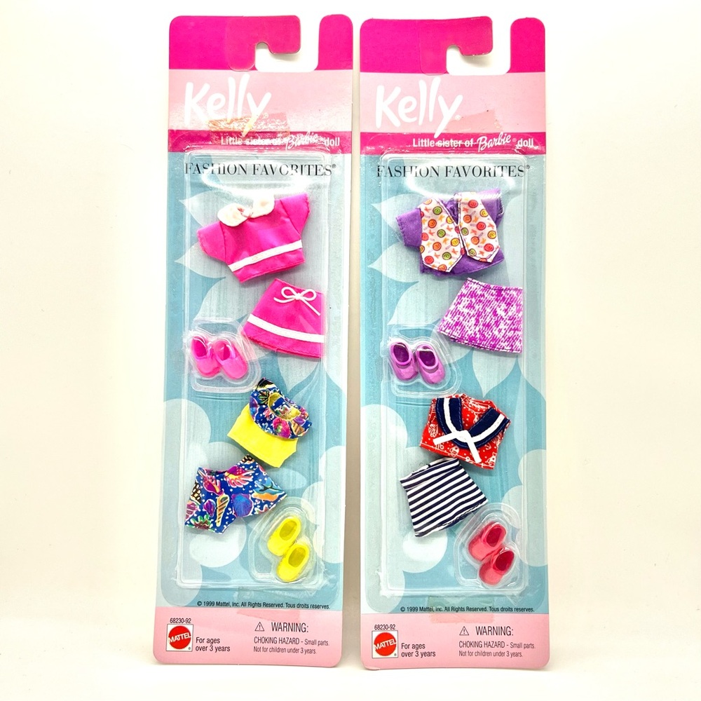 NIB/NRFP Kelly, Little Sister of Barbie Doll - Fashion Favorites (2 packs)
